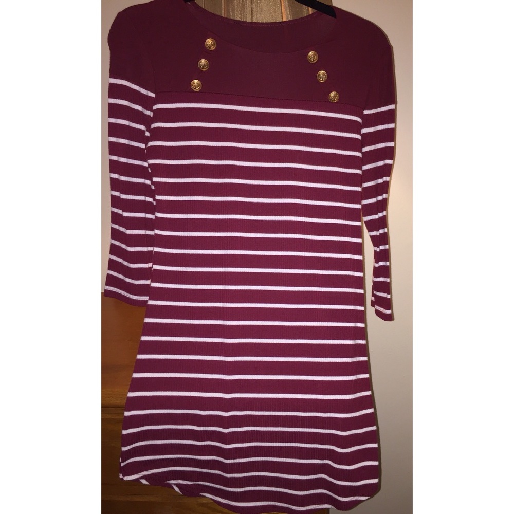 Striped Short Dress